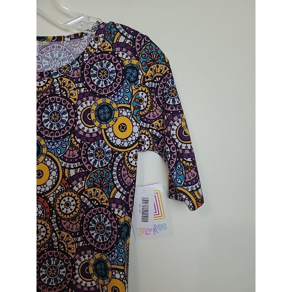Lularoe XXS Julia Dress Multi-Color Geometric Knee length Lot Of 2 - Picture 6 of 16